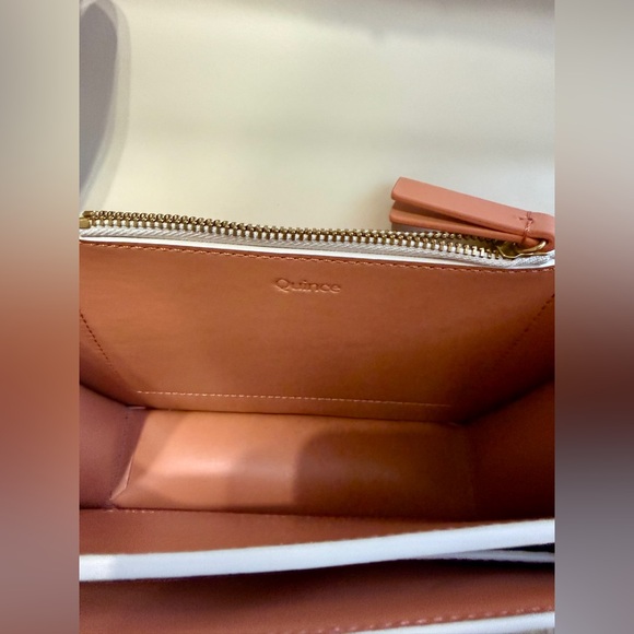 Quince Italian Leather Box Shoulder Bag – Cream - Picture 6 of 11